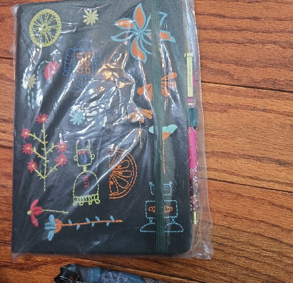 Johnny Was Journal With Pen & Foldable Tote - Picture 2 of 7